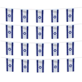 FFILL Israeli Banner Flag, Israel Mini Flag Small Banner, for Party, Shops and Bars Decorations, And International Day Celebrations (Israel)