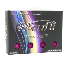ACCUFLI Max Soft Golf Balls (Matte Purple 12PK)