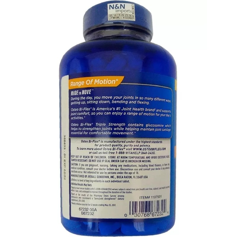 Osteo Bi Osteo Bi Flex Tripple Strength Supplement (200 Count,