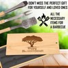 Quarter-Century Celebration: Happy 25th Anniversary BBQ Set, Engraved Spatula, Tongs,