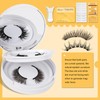 QUEWEL 2 Pairs Magnetic Eyelashes Natural Look, Reusable Magnetic Eyelashes