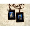 St. Patrick and St. Brigid of Ireland Brown Scapular 100%Wool