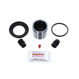 Bigg Red - Front Brake Caliper Repair Seal Kit & Piston - Compatible with MG ZR, ZS, Express 2001-2005, Civic 1995-2005, Rover 25, 45 1999-2005, V40 1997-2004