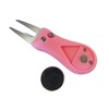 GREAT LOGOS Ball Marker Golf Switchblade Pink Divot Tool