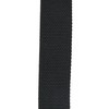 HC Men's Premium Leather Belt with Fabric Insert - black