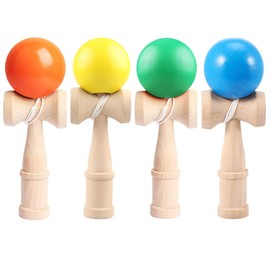 Heculos Kendama Set of 4 (Yellow, Blue, Green, Orange) Kendama Kendama Classroom Practice Competition