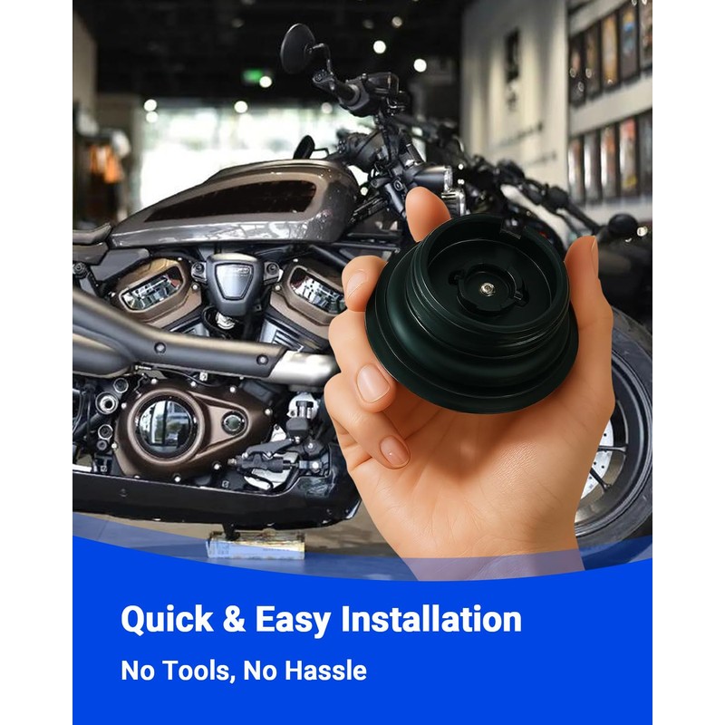 Pop-up Tank Cap Compatible with Harley Softail Street Bob Breakout