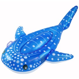 Livlight Ginbey Shark Float, Small, 55.1 inches (140 cm), Large Float for Adults and Children, Pool, Water Hammock, Gimbal Shark