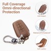 Binuiakl8y Leather Key Fob Cover for Toyota Camry RAV4 Highlander