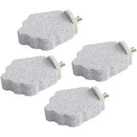 AnRui Bird Perches Calcium Parrot Perch Stand Toy Parrot Chewing Toys Bird Beak Grinding Stone Foot Claws Trimmer for Budgie, Cockatiel, Conure, Lovebird, Finch, 4 Pcs (Gray, Grape)