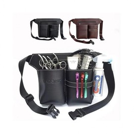 LuminaD Hairdresser Scissor Holster Hip Waist Bag for Hair Tool Storage Black