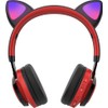 Riwbox CT-7 Cat Ear Bluetooth Headphones, LED Light Up Bluetooth