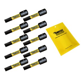 10 x SabreCut SCRSL532_10 32mm SL5 Slotted Magnetic Impact Screwdriver Driver Bits Set Single Ended Heavy Duty Compatible with Dewalt Milwaukee Bosch Makita and Others
