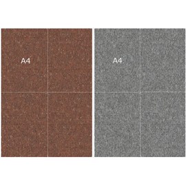 Brick Patterned Modelling Card for Model Railways, Dioramas & Wargaming - O Scale 0 1:43.5-170gsm Papers 4X A4 (Red/Grey Brick Paper Double Sided)