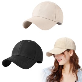 EDLMKM Women Ponytail Baseball Cap, Ladies Baseball Caps, Adjustable Classic Sports Outdoor Travel Casual Caps Sun Breathable Summer Sport Hat for Women Men Multicolour