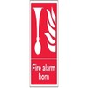 V Safety Fire Alarm Horn Sign - 200mm x 300mm