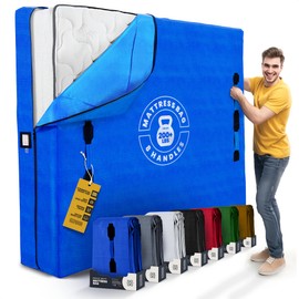 Mattress Bags for Moving with 8 Handles - Twin Size - Extra-Thick Mattress Bag for Moving - Reusable Mattress Storage Bag - Mattress Cover for Moving with Zipper, Moving Mattress Bag Protector Gray