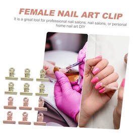 Beavorty 48pcs Nail Extension Clips Manicure Clamps for Gel Nail Curing Easy to Use Fingernail Holders Essential Tools