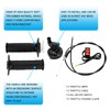 HIAORS 7/8" 22mm Twist Throttle Cable Handle Kit for Predator