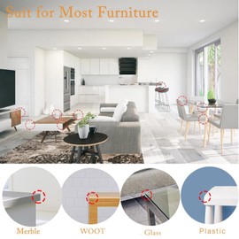 12-Pack Clear Table Corner Protectors- Baby Proofing Corners and Edges Protector - Transparent Corner Guards for Childproofing Furniture - Easy Installation and Secure Protection