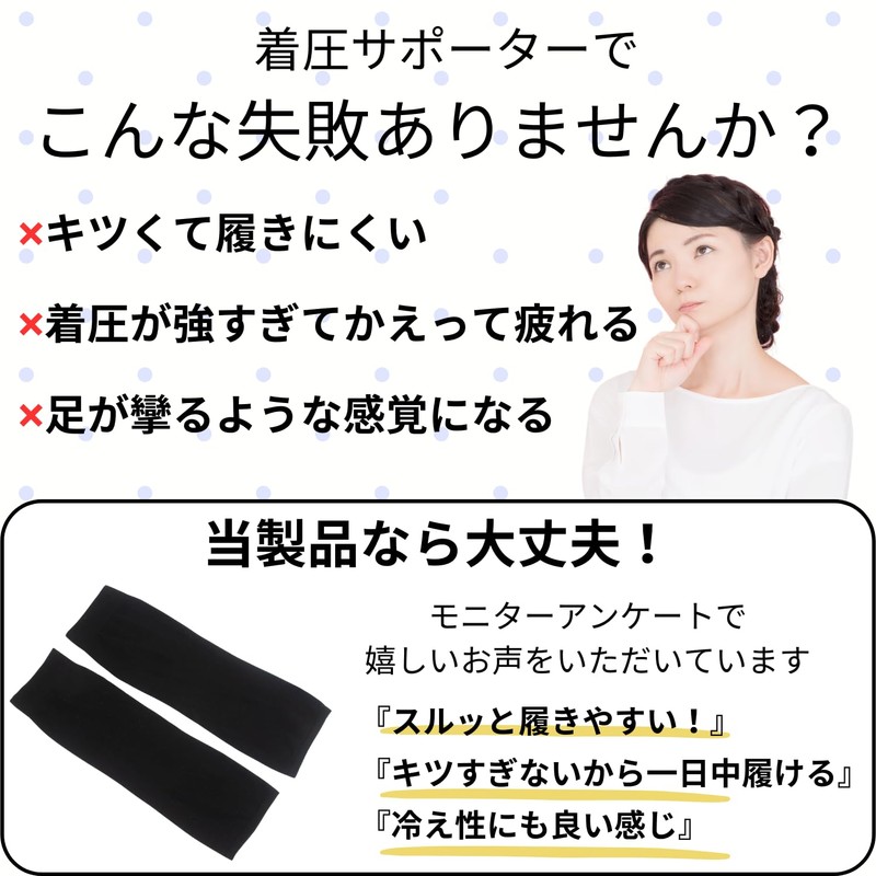 ズキピタ ふくらはぎ サポーター 強すぎない 着圧 2枚セット両足 薄さ1mm ふくらはぎ周囲 32~37cm スポーツ