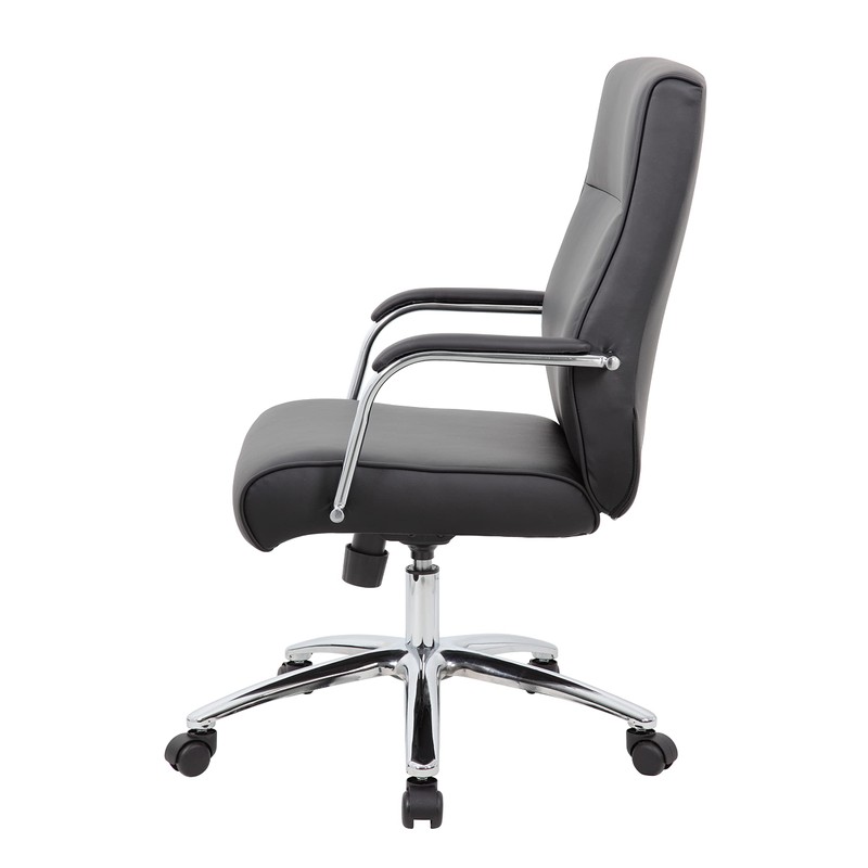 Boss Office Products (BOSXK Modern Executive Conference Chair, Black, B696C-BK