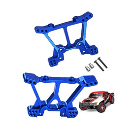 RCMYou Aluminum Front Rear Shock Tower Shock Mounts Upgrades Part for 1/10 Slash 4x4 VXL/Stampede 4x4 VXL,Replaces 6838 6839,Navy Blue