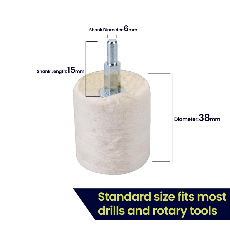 Dapetz ® 38mm Cylinder Polishing Mops Buffing & Polishing for