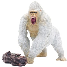 Gorilla King Kong Toys Realistic Rock Action Figure Rampage Gorilla Fight Mode Ape Solid Wild Animal Figurines for Role Playing Story Telling Toy and Christmas Birthday Gift for Kids