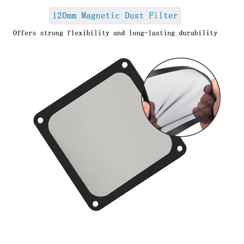 Ronyaoko 140mm Dust Filter, PC Case Magnetic Dust Mesh Filter,