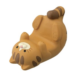 Cat Pen Holder, Cute Phone Stand Multifunctional Tablet Glasses Pencil Holder Cat Ornament Desk Organizer Accessories for Office Home Bracket (Ocelot)