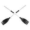 125cm/49.2in Detachable Afloat Oars Aluminum Alloy Paddles Dual End Portable