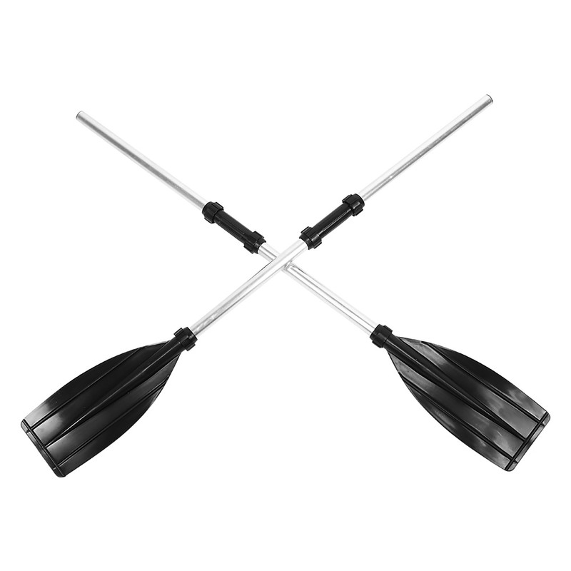 125cm/49.2in Detachable Afloat Oars Aluminum Alloy Paddles Dual End Portable