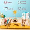 LINPOPUP® Pop-Up Christmas Card Nativity Scene - 3D Christmas Greeting