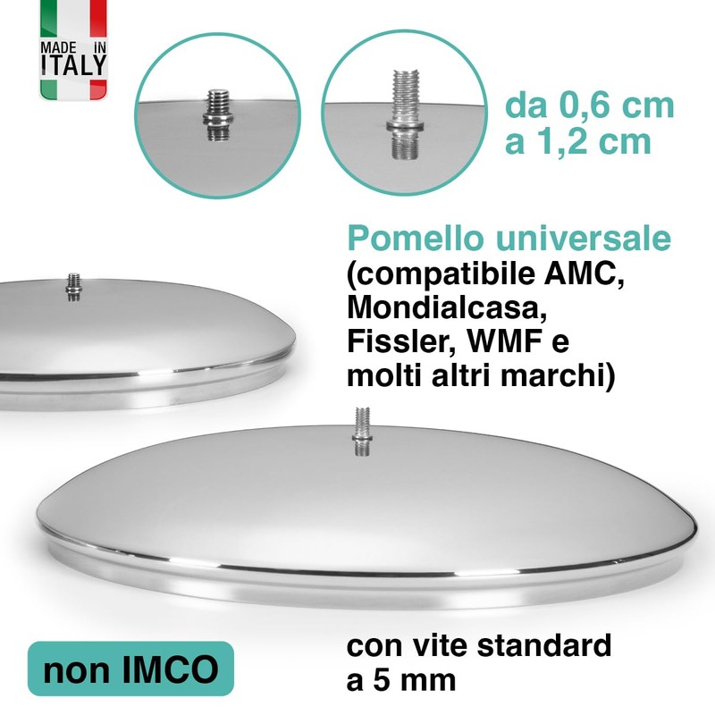 OPPAHA Universal Knob for Pot Lid 3 Pieces with 5mm