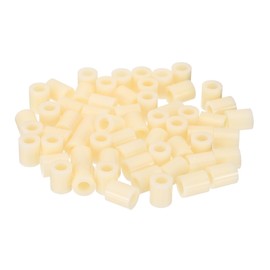 PATIKIL M6 Round Spacer Washer Set, 60 Pcs ABS Plastic Spacer Washer 6.2mm ID, 11mm OD, 13mm Length for M6 Screws