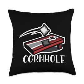 Kit Cornhole Bags Game Bards Accessories Set Gifts Logo Emblem Boards Bean Bag Game Cornhole Throw Pillow, 18x18, Multicolor