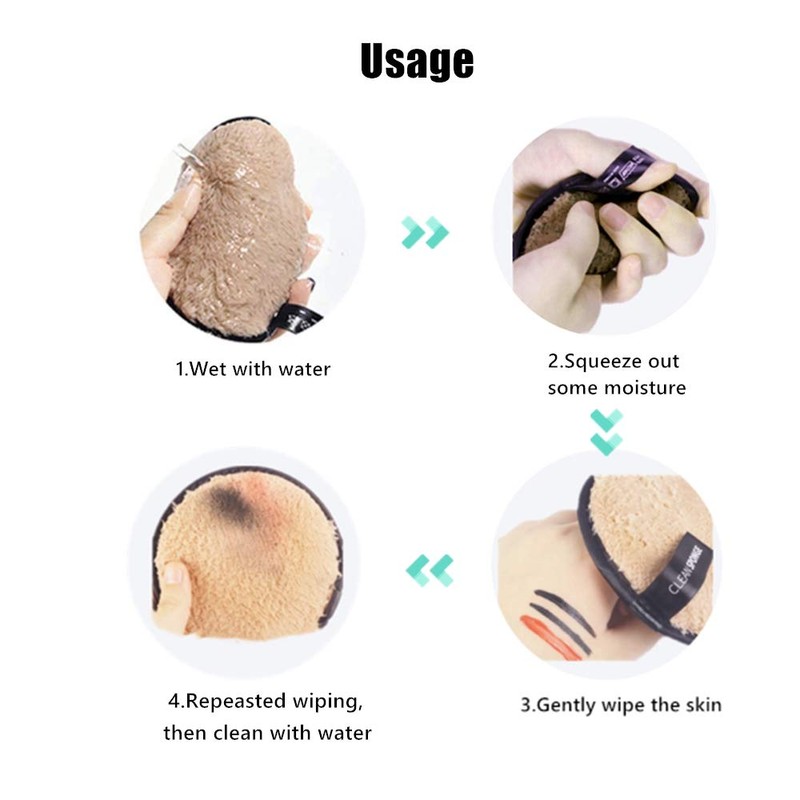 Reusable Make Up Remover Pads, Washable Eco-Friendly Cotton Face Wipes