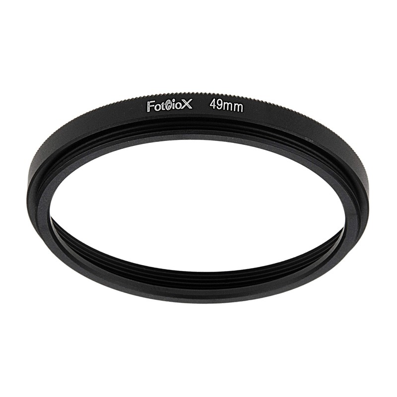 Fotodiox Metal Spacing Ring, Anodized Black 49-49mm
