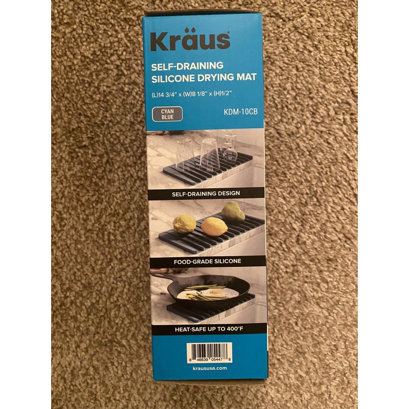 Kraus Self Draining Drying Mat 8 1/8” x 14 ¾”