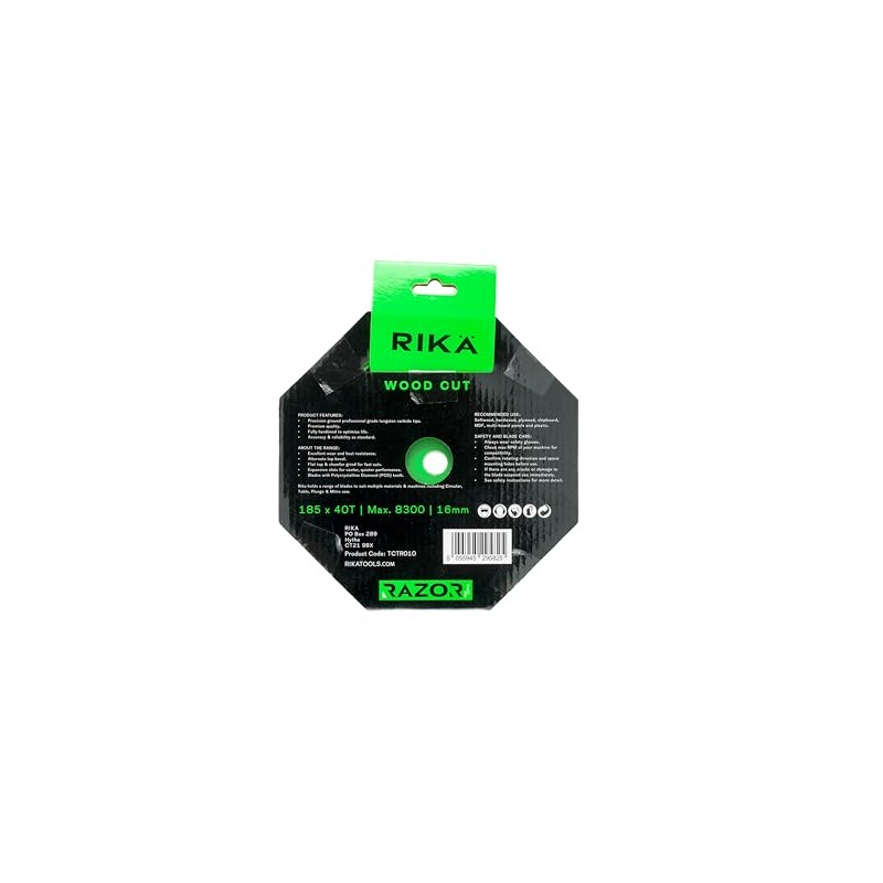 Rikä TCTR010 Razor Pro TCT Circular Saw Blade 184mm x
