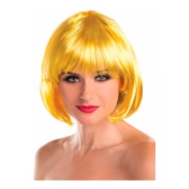 Wig Peluca Corta Metalica Fiesta Batucada Rave Antro Disfraz