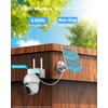 VIZIUUY 5MP Solar Security Camera Outdoor, Wireless Battery Powered Security