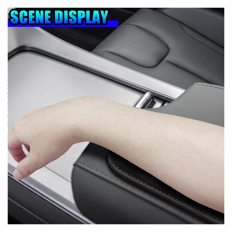 Craedli 2PCS Car Door Armrest Pads, Soft Leather Memory Foam