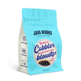 Java Works Coffee - Blueberry Cobbler Flavoured Coffee | 340 grams | Medium Roast | Whole Bean