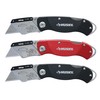 Husky Folding Sure-Grip Lock Back Utility Knives Multi Pack (3