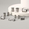 SG TZH 60Pcs Rivet Nut 1/4"-20UNC Stainless Steel 304 Flat