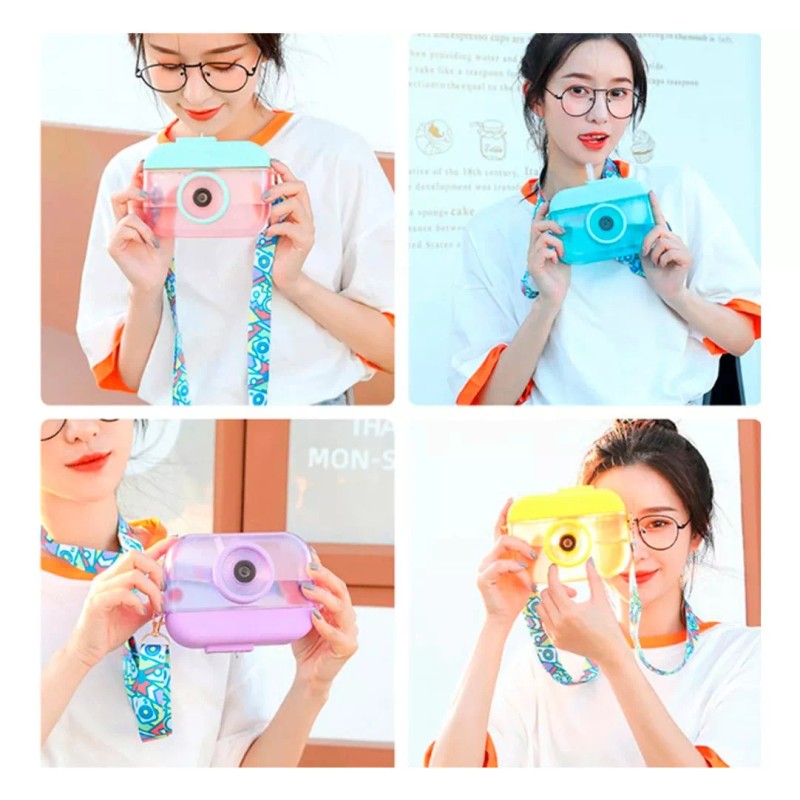 CAMERA BOTTLE Cantimplora Camara Botella Termo Agua Kawaii Popote +