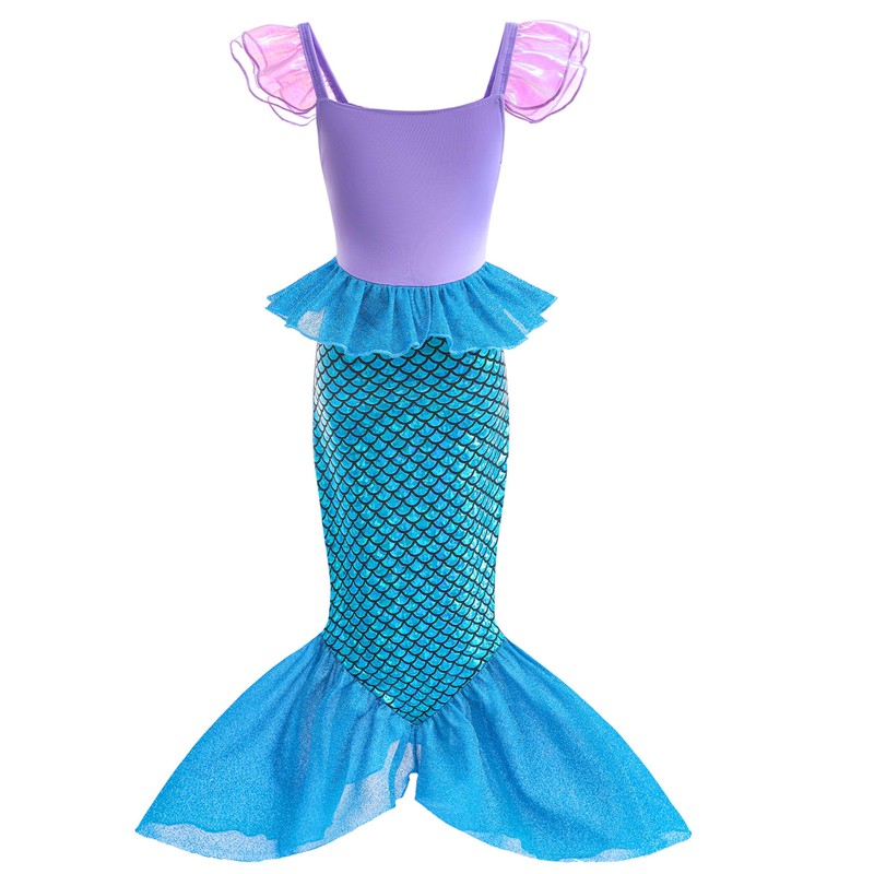 Avady - Disfraz de princesa para niñas con peluca, bolso,