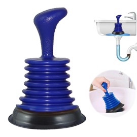 1 Pcs Sink Plunger, Toilet Plungers for Unblocking, Mini Sink Plunger Unblocker - Ergonomic Grip, Unclogs Drains with Ease, for Kitchens Bathrooms Baths Waste Pipes